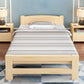 Natural Pine Wood Bed Frame Nordic 21.65" H Folding Bed with Headboard Clearhalo 'Bedroom Furniture' 'Beds' 'furn' 'furn_beds' 'Furniture' 1200x1200_14b64dc9-eecc-486a-b2f7-a601c5164fba