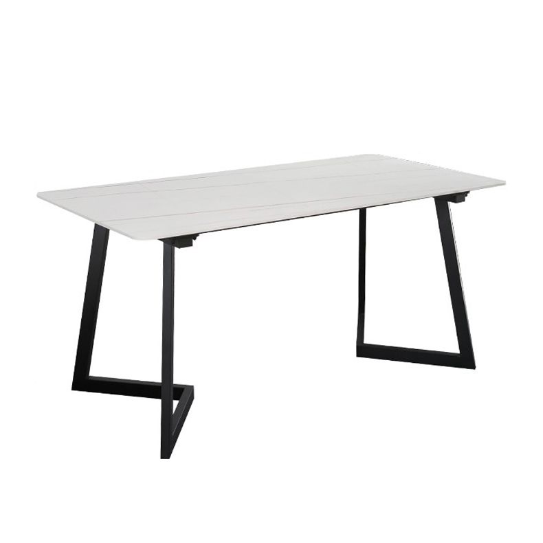 Modern Style Rectangle Dining Table Stone Dining Room Collection for Indoor Clearhalo 'Dining Tables & Seating' 'Dining Tables' 'dining_table' 'furn' 'furn_dining_table' 'Furniture' 'furniture_dining_table' 'Kitchen & Dining Furniture' 'kitchen' 'kitchen_dining_table' 1200x1200_14b67b78-b7e7-4d92-afc2-58e9df36f3ce
