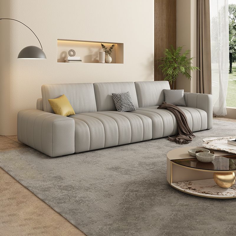 Le macchie scandinave-resistenti per il soggiorno del braccio quadrato di divano e chaise