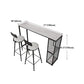 White Marble Kitchen Counter-height Pub Table Rectangle Bar Dining Table Clearhalo 'Bar Furniture' 'Bar Tables' 'bar_tables' 'furn' 'furn_bar_tables' 'Furniture' 'furniture_bar_tables' 'Kitchen & Dining Furniture' 'kitchen&dining_furn' 'kitchen' 1200x1200_14b70de3-09d4-4564-bad5-4605b156f2a6