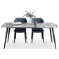 Sintered Stone Dining Table Industrial Style Black 4 Legs Base Rectangle Table for Dining Room Clearhalo ' dining_table' 'Dining Tables & Seating' 'Dining Tables' 'furn' 'furn_dining_table' 'Furniture' 'furniture_dining_table' 'Kitchen & Dining Furniture' 'kitchen&dining_furn' 'kitchen' 'kitchen_dining_table' 1200x1200_14b89003-83f5-4fef-9fac-a47693e29fd3