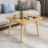 Modern 17" Tall Wooden Single End Table With Four Wooden Legs Clearhalo 'Coffee & Accent Tables' 'End & Side Tables' 'end_side_table' 'end_side_tables' 'furn' 'furn_end_side_tables' 'Furniture' 'furniture_end_side_table' 'Living Room Furniture' 1200x1200_14b96f2f-df62-4b99-80fb-208cae69a339