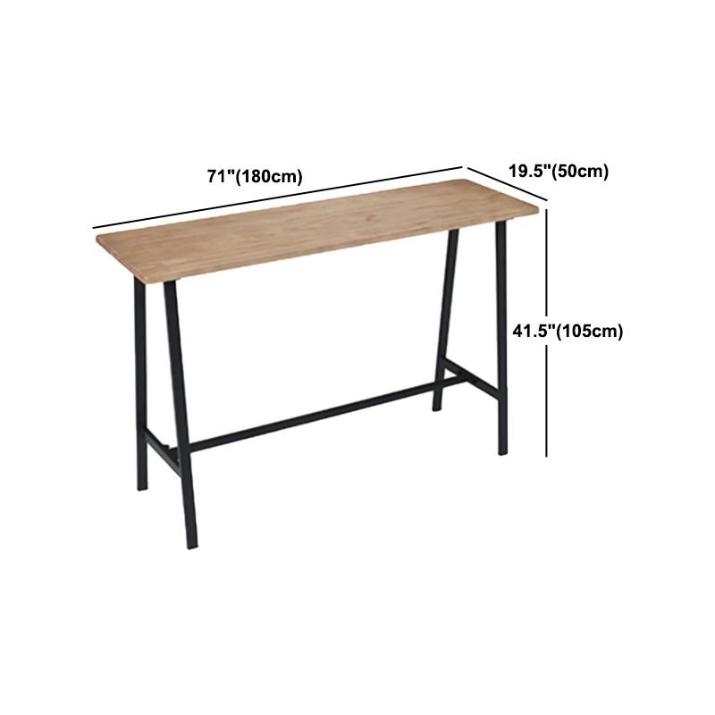 Juego de mesa de bar Glam para interiores, juego de mostrador con caballete de madera maciza de 1/2/3/5 piezas en color natural