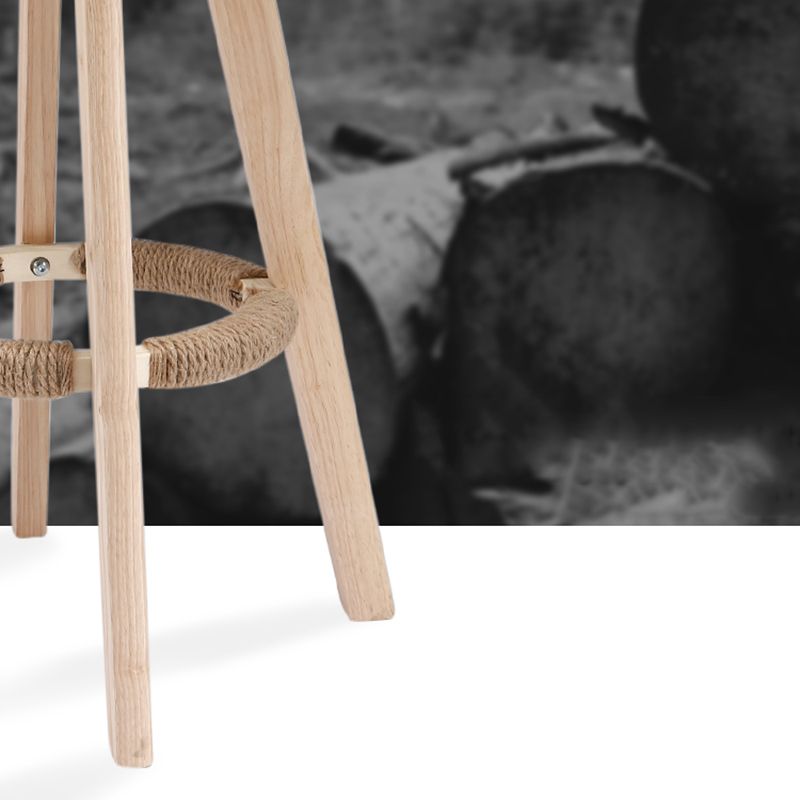 Scandinavian Upholstered Wood Counter Stools Low Back Bar Stools with 4 Legs Clearhalo 'Bar Furniture' 'Bar Stools' 'bar_stools' 'furn' 'furn_bar_stools' 'furniture_bar_stools' 'Kitchen & Dining Furniture' 'kitchen&dining_furn' 'kitchen' 'kitchen_furn' Furniture' 1200x1200_14ba2cf9-efe2-42fe-bdc9-9a0195de30fa