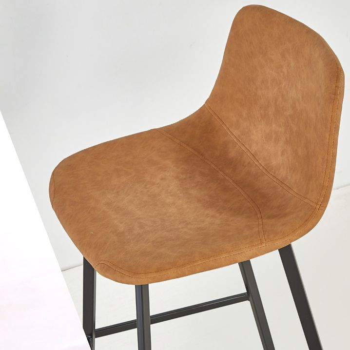 Industrial Bar and Counter Stool Low Back Stool with 4 Legs in Black Clearhalo 'Bar Furniture' 'Bar Stools' 'bar_stools' 'furn' 'furn_bar_stools' 'furniture_bar_stools' 'Kitchen & Dining Furniture' 'kitchen&dining_furn' 'kitchen' 'kitchen_furn' Furniture' 1200x1200_14ba9813-fe06-4b8d-83ec-8e9464fe9013