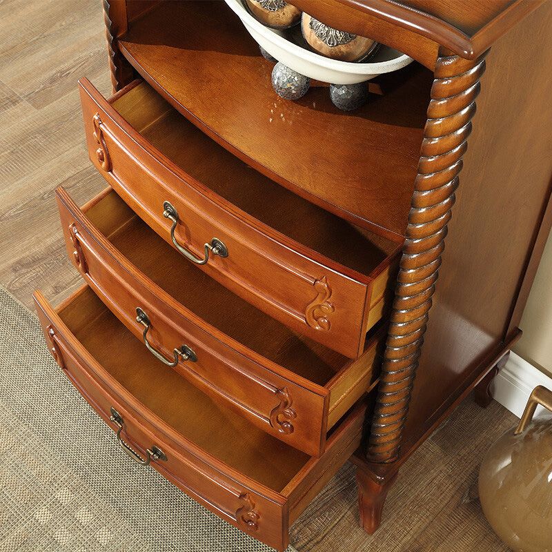 Mid-Century Modern Rectangle Chest/Cabinet with Drawers in Rubberwood Clearhalo 'Cabinets & Chests' 'cabinets_chests' 'furn' 'furn_cabinets_chests' 'Furniture' 'Living Room Furniture' 1200x1200_14bd4c4d-e3b2-4d5d-8f4a-629942b86d77