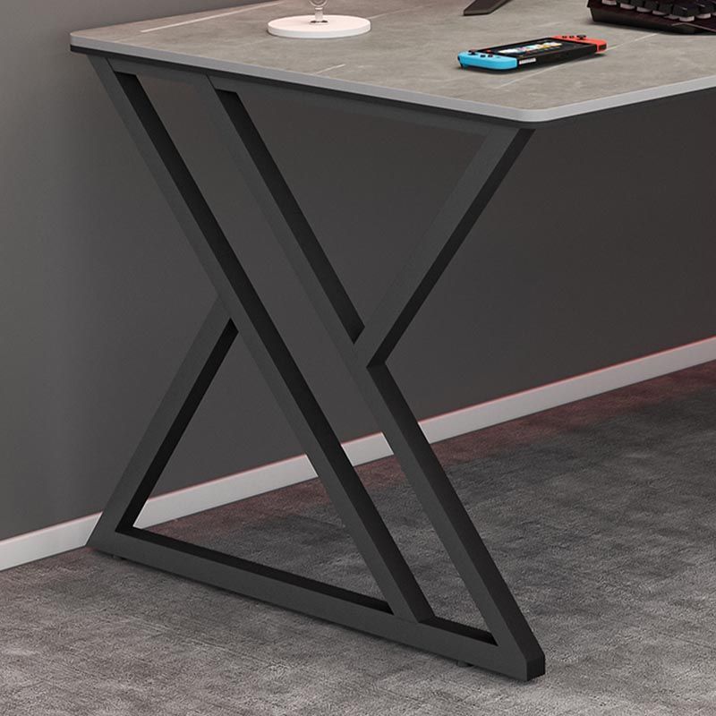 Rectangle Writing Table Industrial Sintered Stone Office Desk with Sled Base Clearhalo 'furn' 'furn_office_desk' 'Furniture' 'Office Desks' 'Office Furniture' 'office_desk' 1200x1200_14c0bf65-55d3-45b3-9e9e-6af444ea15bf