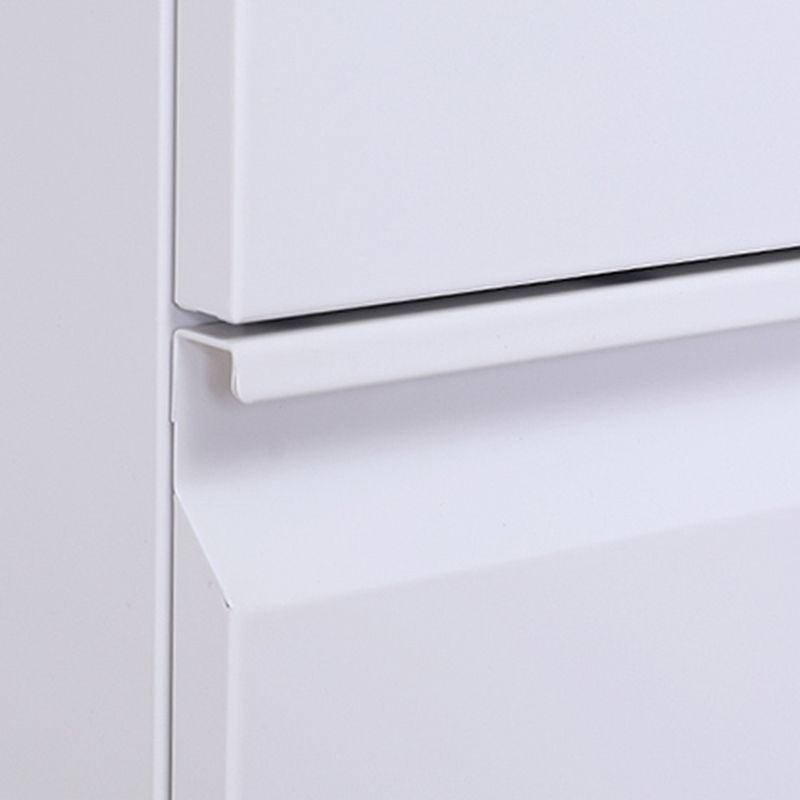 Pedestal de archivo de marco de acero de archivos contemporáneos con bloqueo de llave para la oficina en casa