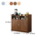 3-Drawer Rubber Wood Sideboard Glam Open Storage Credenza for Living Room Clearhalo 'buffet_sideboard' 'Buffets & Sideboards' 'furn' 'furn_buffet_sideboard' 'Furniture' 'furniture_buffet_sideboard' 'Kitchen & Dining Furniture' 1200x1200_14c1fbfa-8a8c-4867-8645-8a86418e1c94