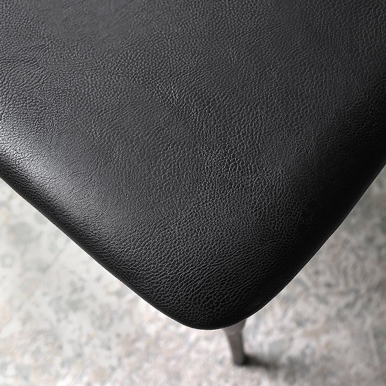 Industrial Upholstered Armless Chair Black Legs Kitchen Open Back Dining Chair Clearhalo 'Dining Chairs' 'Dining Tables & Seating' 'dining_chair' 'furn' 'furn_dining_chair' 'Furniture' 'Kitchen & Dining Furniture' 1200x1200_14c53a26-5d3f-4279-adaf-952e92ccebb7