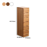 44 "hoge houten 6-lads accentborstkant vierkante bovenkant zonder handkastje