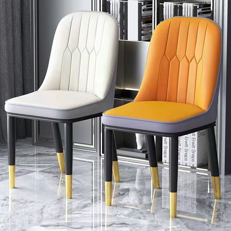 PU Leather Dining Chairs Nordic Style Parsons Armless Chair for Dining Room Clearhalo 'Dining Chairs' 'Dining Tables & Seating' 'dining_chair' 'furn' 'furn_dining_chair' 'Furniture' 'Kitchen & Dining Furniture' 1200x1200_14c68d76-5c92-4895-901b-bb5b83b7e2e5