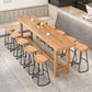 1/2/5/6/11 Pieces Table and Stool Set Modern Rectangular Pub Set Clearhalo 'Bar Furniture' 'furn' 'furn_home_bar_bar_sets' 'Furniture' 'Home Bars & Bar Sets' 'home_bar_bar_sets' 'Kitchen & Dining Furniture' 1200x1200_14c9944e-6b7d-4fb0-bf29-64794571f6ae