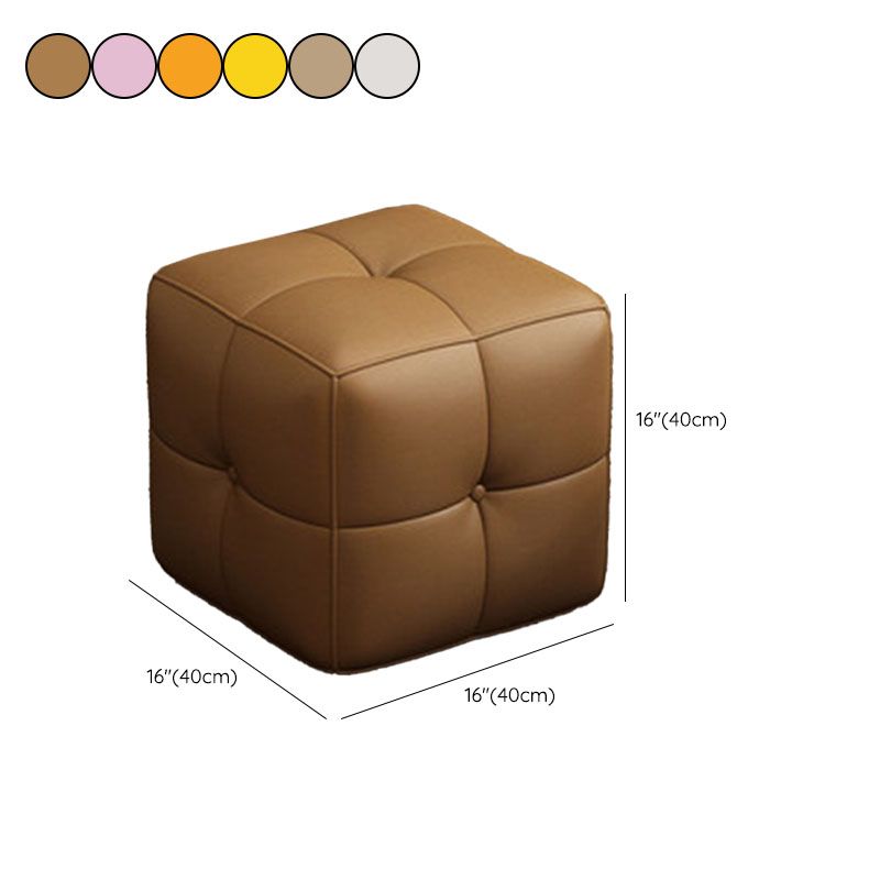 Contemporary Home Rectangular Ottoman Leather Foot Stool without Legs Clearhalo 'furn' 'furn_ottomans_poufs' 'Furniture' 'Living Room Furniture' 'Ottomans & Poufs' 'ottomans_poufs' 1200x1200_14ca5a88-5245-40c1-ad93-08f6a5d57828