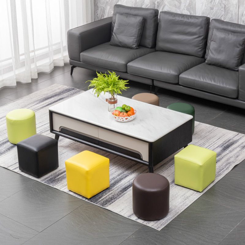 Modern Leather Standard Solid Color Stain Resistant Standard for Drawing Room Clearhalo 'furn' 'furn_ottomans_poufs' 'Furniture' 'Living Room Furniture' 'Ottomans & Poufs' 'ottomans_poufs' 1200x1200_14cac6e1-08ca-46a4-8017-bc6be2729a0e