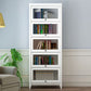 Contemporary Manufactured Wood Vertical Bookcase with Glass Doors Clearhalo 'Bookcases' 'furn' 'furn_bookcases' 'Furniture' 'furniture_bookcases' 'kitchen' 'kitchen_bookcases' 'Living Room Furniture' 'Office Furniture' 1200x1200_14cb6884-b6f9-4186-9c67-31c07ecd56a8