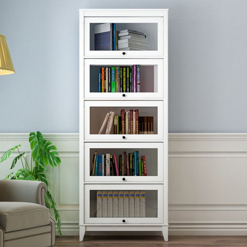 Contemporary Manufactured Wood Vertical Bookcase with Glass Doors Clearhalo 'Bookcases' 'furn' 'furn_bookcases' 'Furniture' 'furniture_bookcases' 'kitchen' 'kitchen_bookcases' 'Living Room Furniture' 'Office Furniture' 1200x1200_14cb6884-b6f9-4186-9c67-31c07ecd56a8