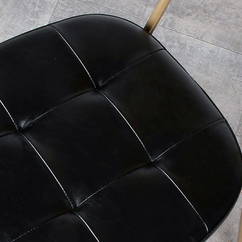 Upholstered Industrial Dining Chair Metal Dining Room Kitchen Chair