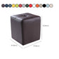 Leather Standard Stool Modern Style Simple Household Square Stool