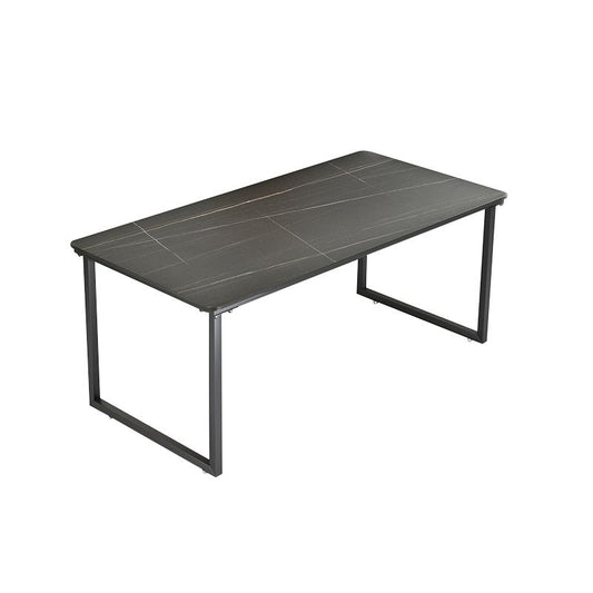 Stone Rectangular Writing Desk Modern 29.53" Tall Office Desk with Sled Base Clearhalo 'furn' 'furn_office_desk' 'Furniture' 'Office Desks' 'Office Furniture' 'office_desk' 1200x1200_14cdc18c-3bef-4861-a18c-04aa20998a06