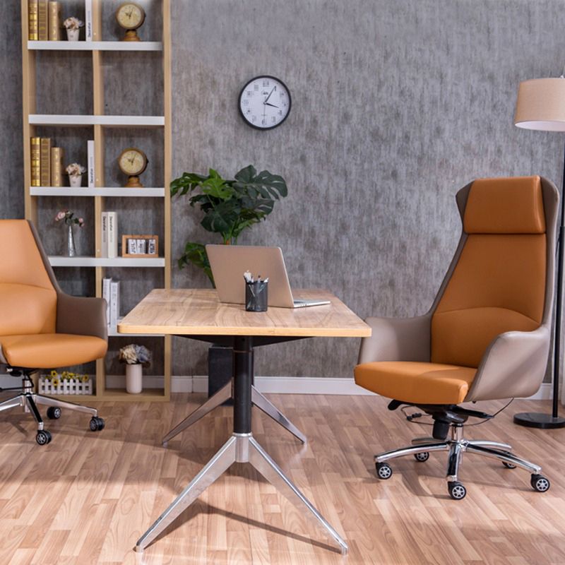 High Back Executive Office Chair Modern Faux Leather Task Chair with Swivel Clearhalo 'furn' 'furn_office_chair' 'Furniture' 'Office Chairs' 'Office Furniture' 'office_chair' 1200x1200_14cea19b-8a7f-49e9-b216-3643945a59a3