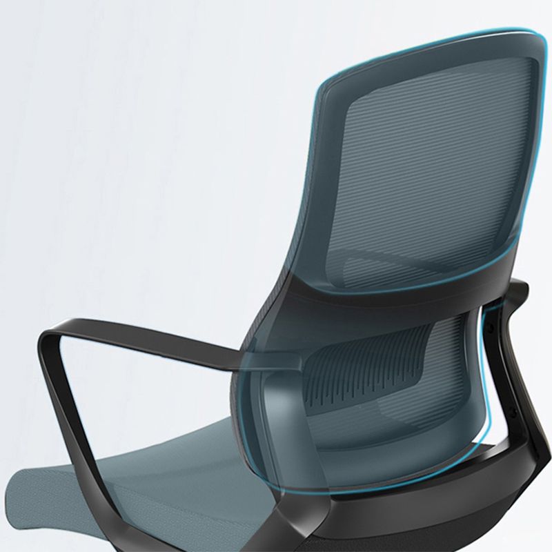 オフィスのためのモダニズム固定武器室の椅子ブラックデスクチェア