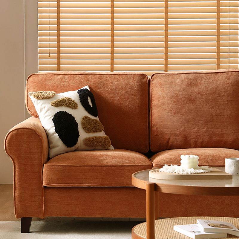 フレアアームモダンソファ33 "wソファリビングルームのためのゆるい背中