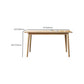 Glam Style Table Wooden Rectangle Table with 4 Legs for Home Use Clearhalo 'Dining Tables & Seating' 'Dining Tables' 'dining_table' 'furn' 'furn_dining_table' 'Furniture' 'Kitchen & Dining Furniture' 1200x1200_14d1356e-9478-4731-bd4f-beb37d9526dd