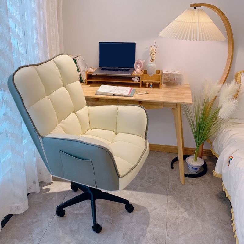 Modern No Distressing Office Chair Armless Ergonomic Chair with Wheels Clearhalo 'furn' 'furn_office_chair' 'Furniture' 'Office Chairs' 'Office Furniture' 'office_chair' 1200x1200_14d1fd9a-f223-479b-afcd-b9d9bb6769b9