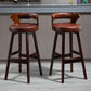 Industrial Style Low Back Bar-stool Wooden Bar Stool with Wooden Legs Clearhalo 'Bar Furniture' 'Bar Stools' 'bar_stools' 'Furniture' 'furniture_bar_stools' 'Kitchen & Dining Furniture' 1200x1200_14d2abc9-1b4e-447c-879d-fc25fb045ddc