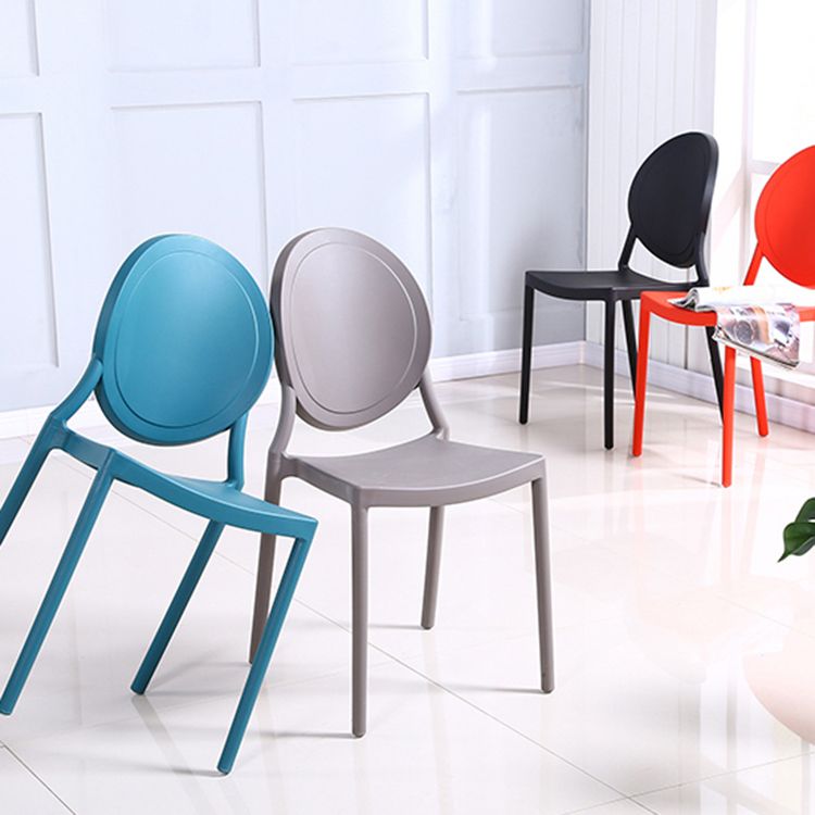 Contemporary Armless Plastic Dining Chairs Open Back Dining Side Chair for Home Use Clearhalo ' kitchen&dining_furn' 'Dining Chairs' 'Dining Tables & Seating' 'dining_chair' 'furn' 'furn_dining_chair' 'Furniture' 'furniture_dining_chair' 'Kitchen & Dining Furniture' 'kitchen' 1200x1200_14d47e99-9584-4eaf-996f-dbb94c21bd57