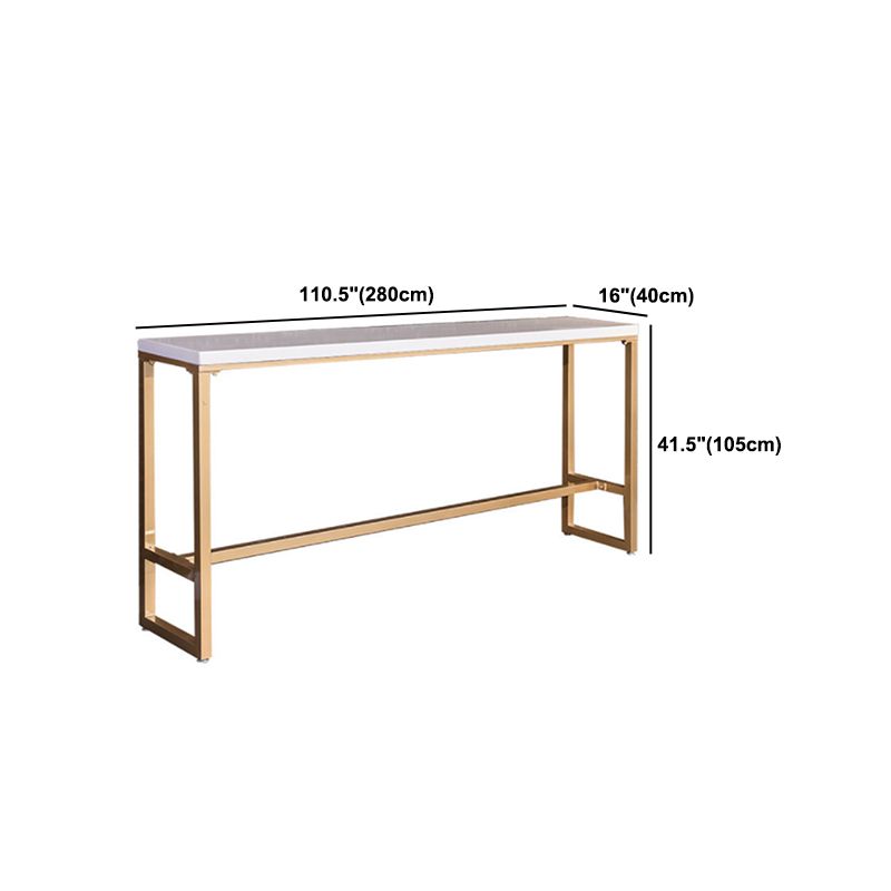 Glam 1/5/7 Pieces Bar Table Set Rectangle Stone Counter Table with High Stools Clearhalo 'Bar Furniture' 'furn' 'furn_home_bar_bar_sets' 'Furniture' 'Home Bars & Bar Sets' 'home_bar_bar_sets' 'Kitchen & Dining Furniture' 1200x1200_14d4d29d-76e9-4fbe-9c93-01b4ef8cfc73