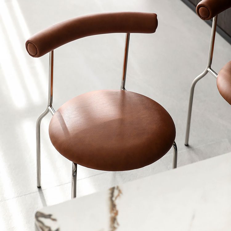 Modern Armless Dining Chairs Stackable Low Back Dining Chair Clearhalo 'Dining Chairs' 'Dining Tables & Seating' 'dining_chair' 'furn' 'furn_dining_chair' 'Furniture' 'Kitchen & Dining Furniture' 1200x1200_14d6d0fa-781a-444c-ae11-180a1946bd1c