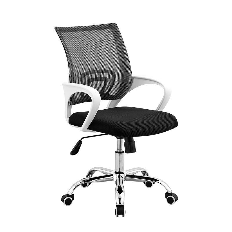 Silla de escritorio contemporánea altura de asiento ajustable de metal silla de oficina con brazo
