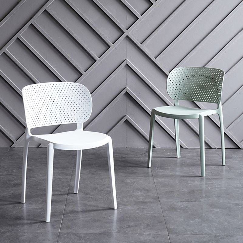 Contemporary Chairs Dining Armless Plastic Open Back Side Chair for Kitchen Clearhalo ' kitchen&dining_furn' 'Dining Chairs' 'Dining Tables & Seating' 'dining_chair' 'furn' 'furn_dining_chair' 'Furniture' 'furniture_dining_chair' 'Kitchen & Dining Furniture' 'kitchen' 1200x1200_14d73e81-b5d1-436f-9d3c-c093403dabe4
