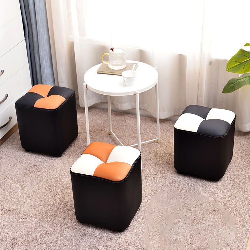 Cube jaune moderne Pièce de couleur résistante à l'eau