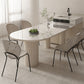 Sintered Stone Top Table White Dining Table for Kitchen Dining Room Clearhalo 'Dining Tables & Seating' 'Dining Tables' 'dining_table' 'furn' 'furn_dining_table' 'Furniture' 'Kitchen & Dining Furniture' 1200x1200_14dcb827-a93c-4422-a513-8d5d989898eb
