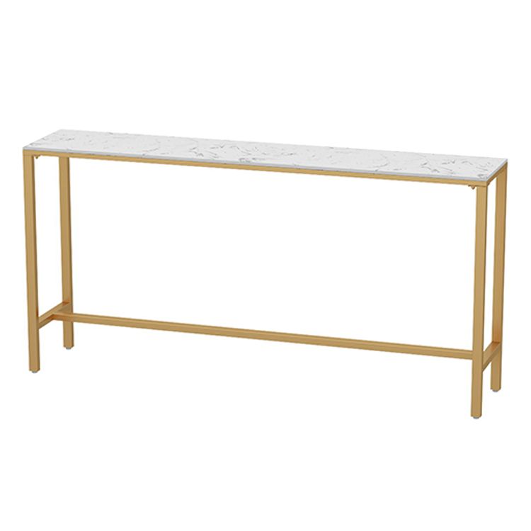 Nordic Glam Rectangle Bar Counter Table Sintered Stone Dining Table Clearhalo 'Bar Furniture' 'Bar Tables' 'bar_tables' 'furn' 'furn_bar_tables' 'Furniture' 'furniture_bar_tables' 'Kitchen & Dining Furniture' 1200x1200_14dcf8f8-01ed-463c-9a07-513f633cce0b