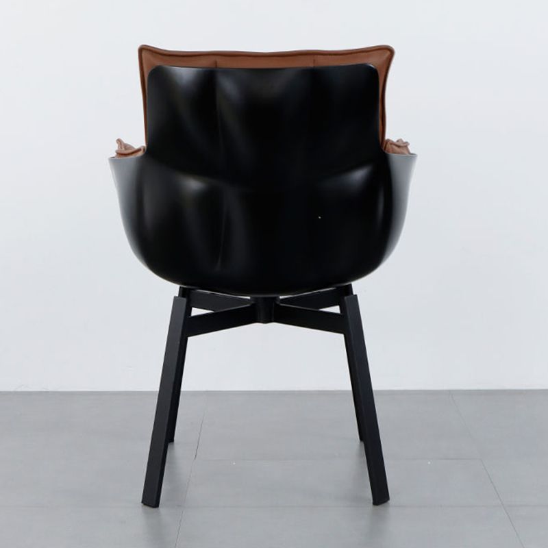 24.41 "L x 24.41" W x 33.46 "H Moderne kussen achterste kussen Top Arms Chair voor woonkamer