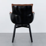 24.41 "L x 24.41" W x 33.46 "H Moderne kussen achterste kussen Top Arms Chair voor woonkamer