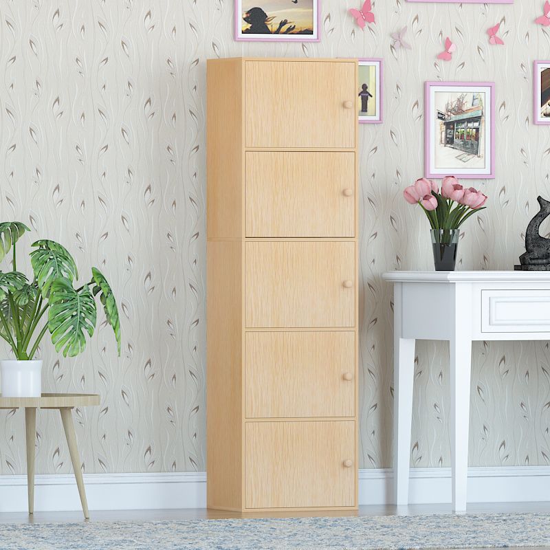 Manufactured Wood Standard Bookcase Contemporary Vertical Shelf with Cabinets Clearhalo 'Bookcases' 'furn' 'furn_bookcases' 'Furniture' 'furniture_bookcases' 'kitchen' 'kitchen_bookcases' 'Living Room Furniture' 'Office Furniture' 1200x1200_14dfe507-963e-4325-ba09-bf4d0d4e74e0