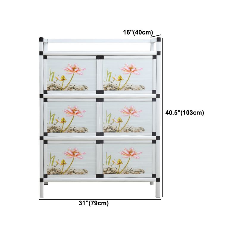 Modern Metal Sideboard Tempered Glass Doors Cabinets Server for Dining Room Clearhalo 'buffet_sideboard' 'Buffets & Sideboards' 'furn' 'furn_buffet_sideboard' 'Furniture' 'Kitchen & Dining Furniture' 1200x1200_14e4b81e-b5eb-468a-8164-2ff18ffecb41