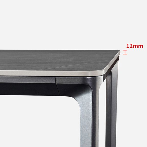 Rectangle Dining Table Sintered Stone Table Industrial Style with 4 Legs Clearhalo ' dining_table' 'Dining Tables & Seating' 'Dining Tables' 'furn' 'furn_dining_table' 'Furniture' 'furniture_dining_table' 'Kitchen & Dining Furniture' 'kitchen&dining_furn' 'kitchen' 'kitchen_dining_table' 1200x1200_14e5241d-cf17-47e6-9fe4-3b1b9ee496e2