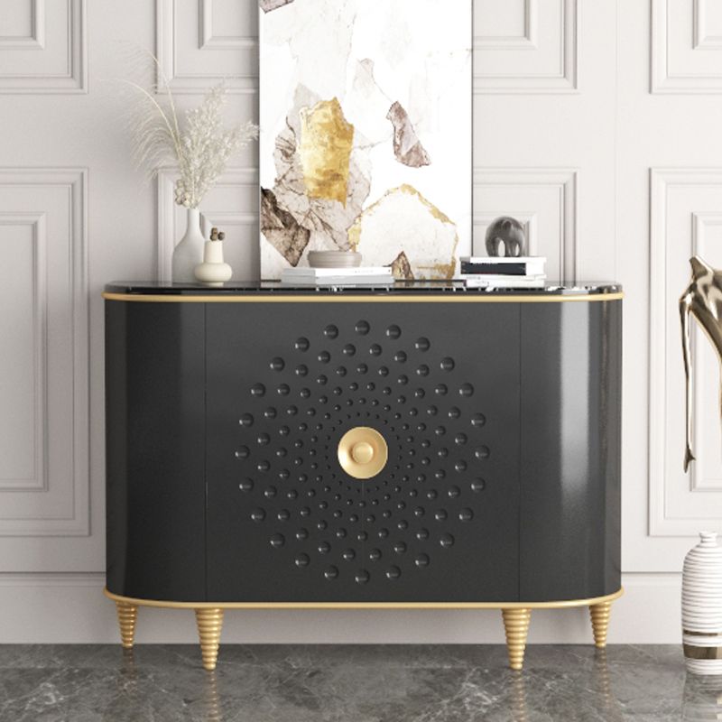 Stone Countertop Dining Server Glam Manufactured Wood Server Clearhalo 'buffet_sideboard' 'Buffets & Sideboards' 'furn' 'furn_buffet_sideboard' 'Furniture' 'Kitchen & Dining Furniture' 1200x1200_14e639e7-0ddf-4af7-92fa-268b05f604f0