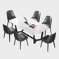 Modern 1/2/5/7 Pieces Rectangle Dining Set Sintered Stone Dining Table Set Clearhalo 'Dining Room Sets' 'Dining Tables & Seating' 'dining_room_set' 'furn' 'furn_dining_room_set' 'Furniture' 'furniture_dining_room_set' 'Kitchen & Dining Furniture' 'kitchen&dining_furn' 'kitchen' 1200x1200_14e8251b-19c7-4422-9119-719eb1a18b2f