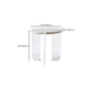 Contemporary Round Terrazzo Coffee Table in White Acrylic Legs 1 Single Cocktail Table Clearhalo 'Coffee & Accent Tables' 'Coffee Tables' 'coffee_tables' 'furn' 'furn_coffee_tables' 'Furniture' 'Living Room Furniture' 1200x1200_14e8f4d8-1358-4da1-8119-e57103ee50ac
