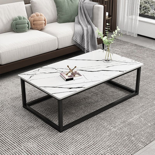 Wood Frame Coffee Table Modern Rectangle Cocktail Table in Natural Clearhalo 'Coffee & Accent Tables' 'Coffee Tables' 'coffee_tables' 'furn' 'furn_coffee_tables' 'Furniture' 'furniture_coffee_tables' 'Living Room Furniture' 1200x1200_14eb675f-b88d-4efe-bba0-9ca3c9498177