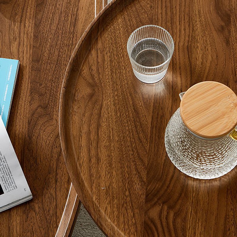 Modern Wood Coffee Table Four-Leg Accent Table in White/Brown/Black Clearhalo 'Coffee & Accent Tables' 'Coffee Tables' 'coffee_tables' 'furn' 'furn_coffee_tables' 'Furniture' 'Living Room Furniture' 1200x1200_14ee4a11-bf6b-4ef8-9957-71879d580ff4