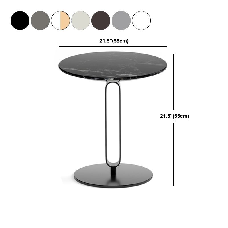 Design di base di base di piedistallo rotondo tavolo in legno solido tavolino in stile nordico