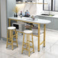 Modern Style Bar Table Set 3 Pieces Bar Table Set with Metal Base for Kitchen Clearhalo 'Bar Furniture' 'furn' 'furn_home_bar_bar_sets' 'Furniture' 'Home Bars & Bar Sets' 'home_bar_bar_sets' 'Kitchen & Dining Furniture' 1200x1200_14f0268b-0862-40c5-8dbc-f10ea2c98c7b